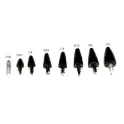Gambler Florida Rig Screw-In Weight - 3/8oz Black