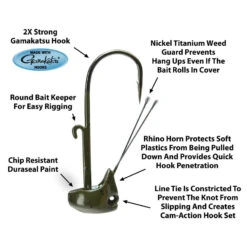 Picasso Lures Weedless Rhino Ned - 3 Pack