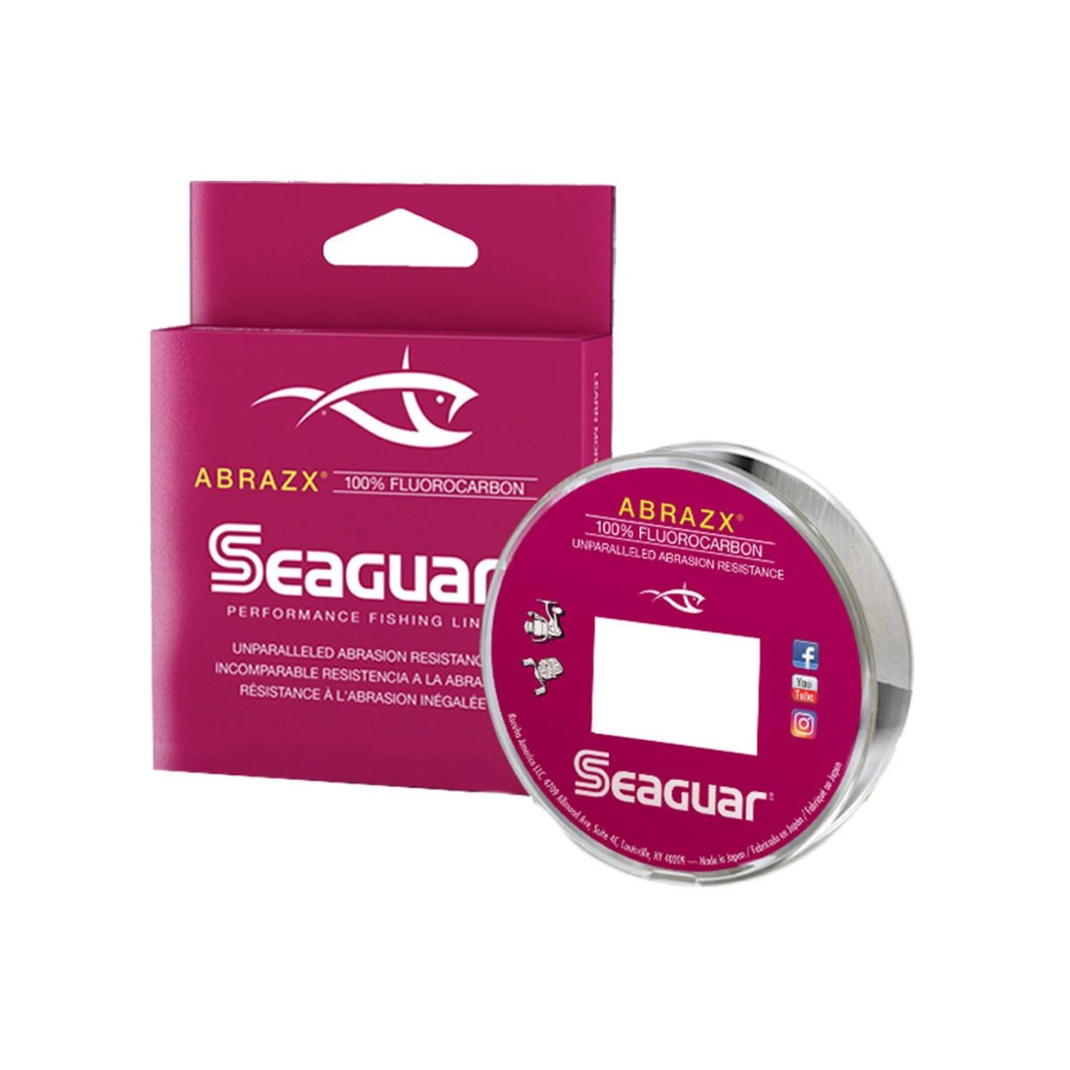Seaguar AbrazX Flourocarbon Fishing Line 200yd 3 Seaguar AbrazX Flourocarbon Fishing Line 200yd
