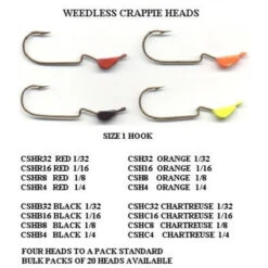 Slider Crappie Head 4pk